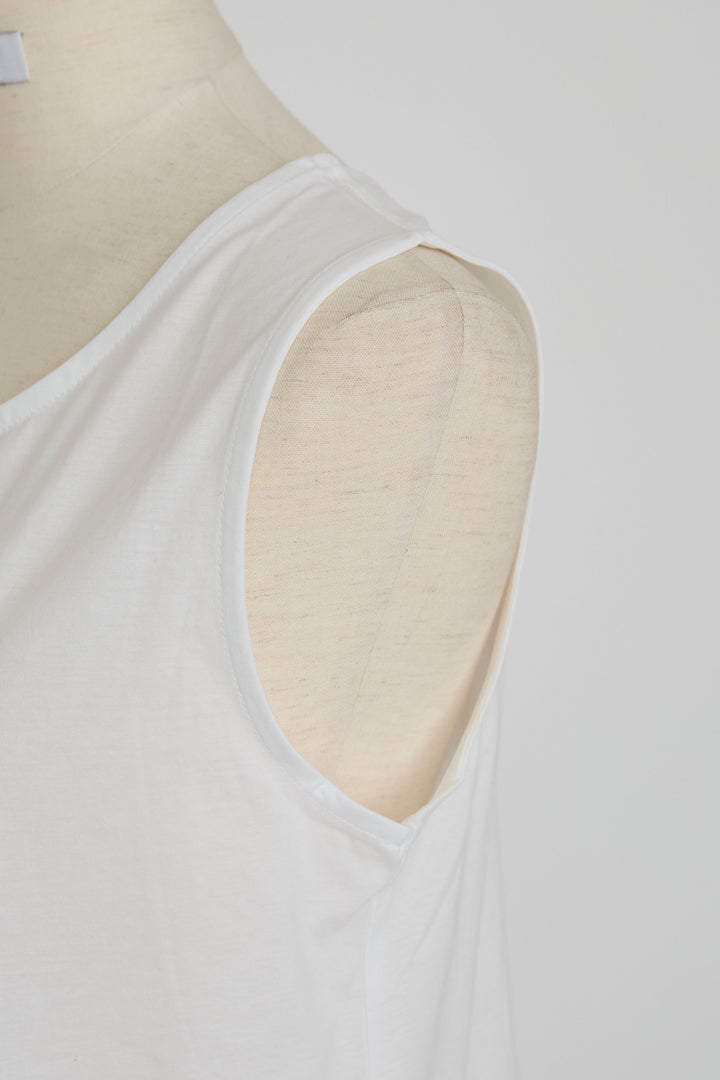 [予約]ドライタッチオーガンジー切替タンクトップ