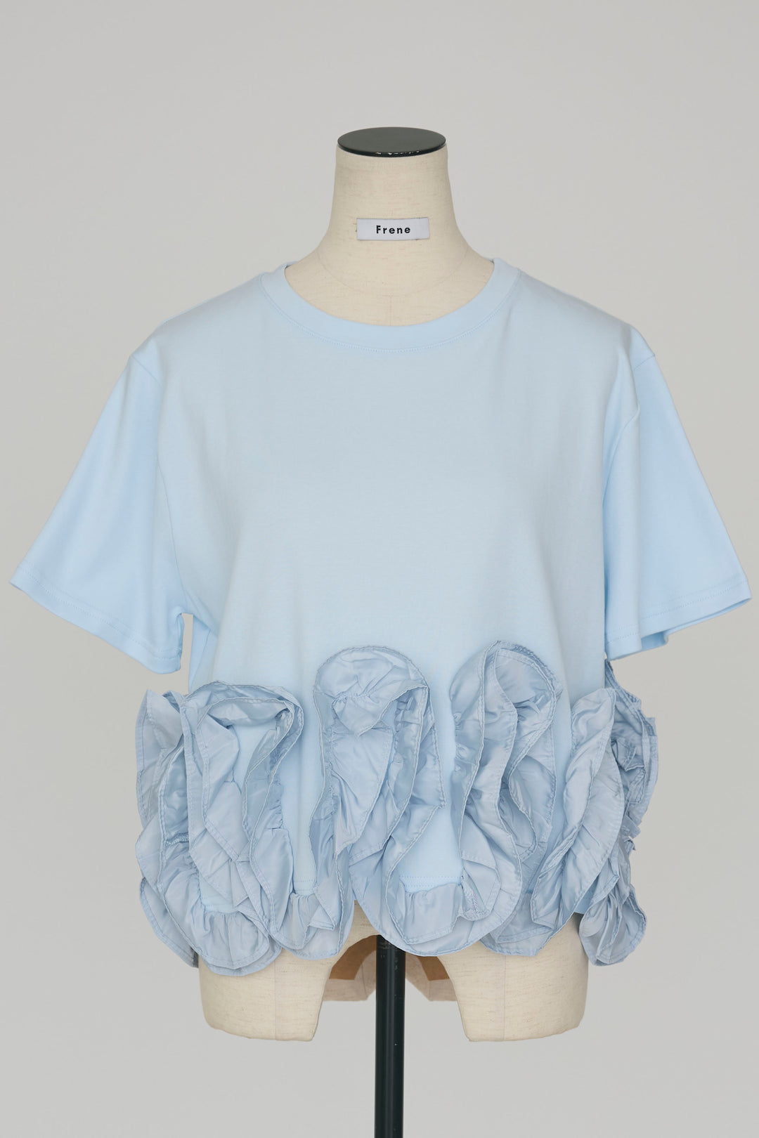[予約]フリルウェーブヘムカットTシャツ