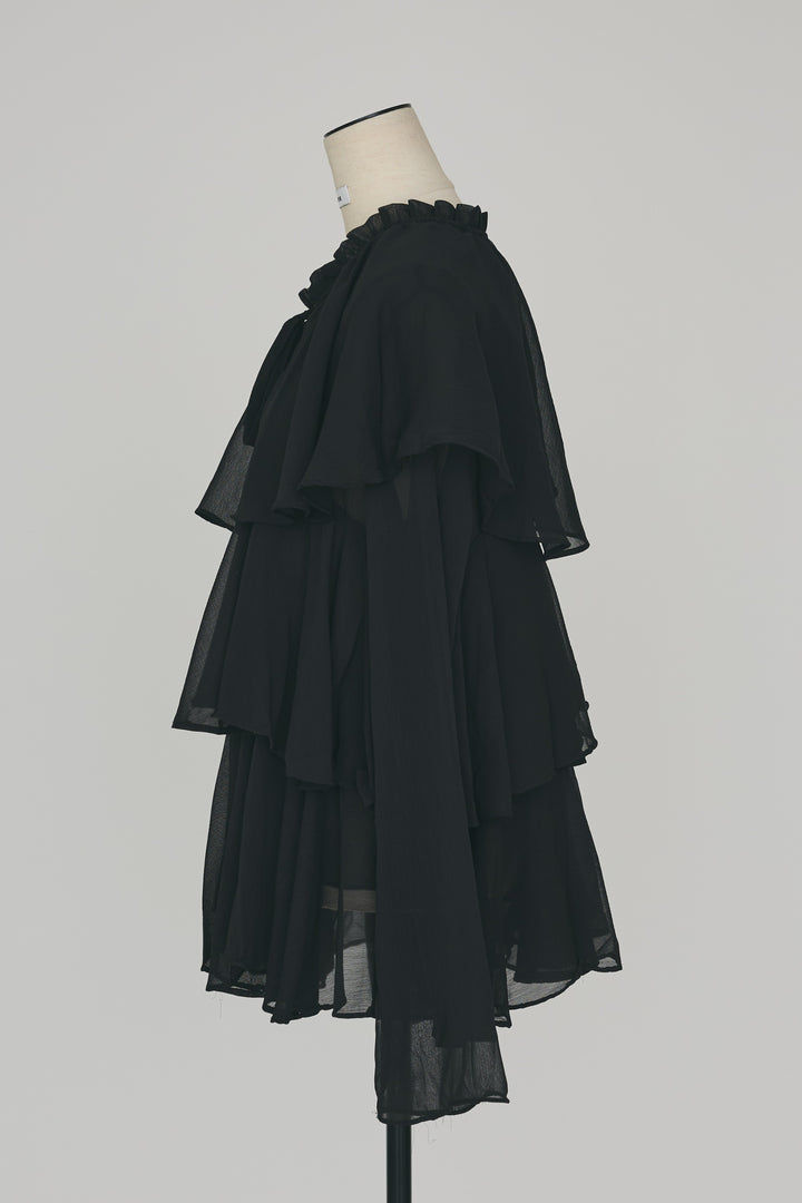 [予約]エアリーシフォンティアードブラウス