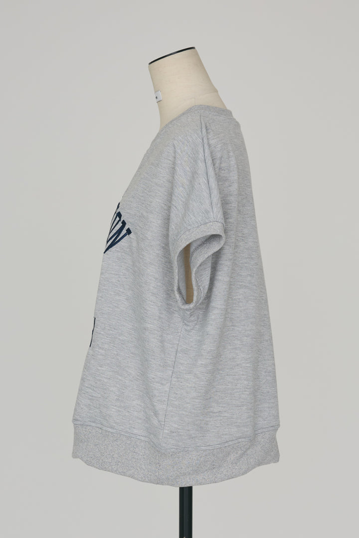 [予約]ロゴ刺繍デザインリブカットT