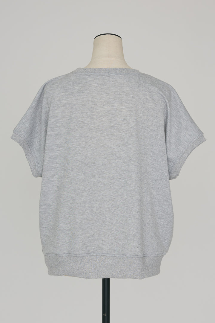 [予約]ロゴ刺繍デザインリブカットT