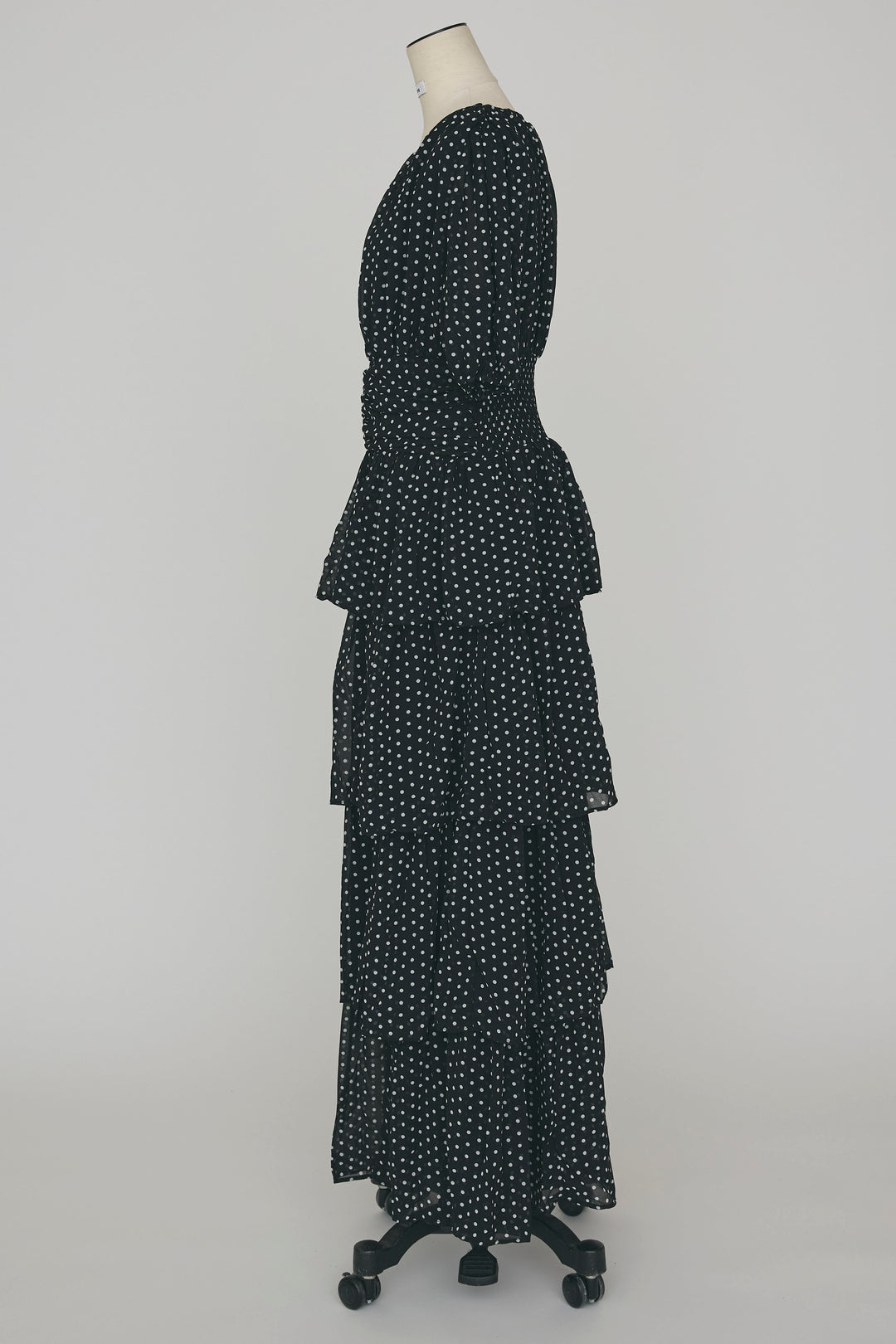 [予約]ドットティアードロマンティックワンピ