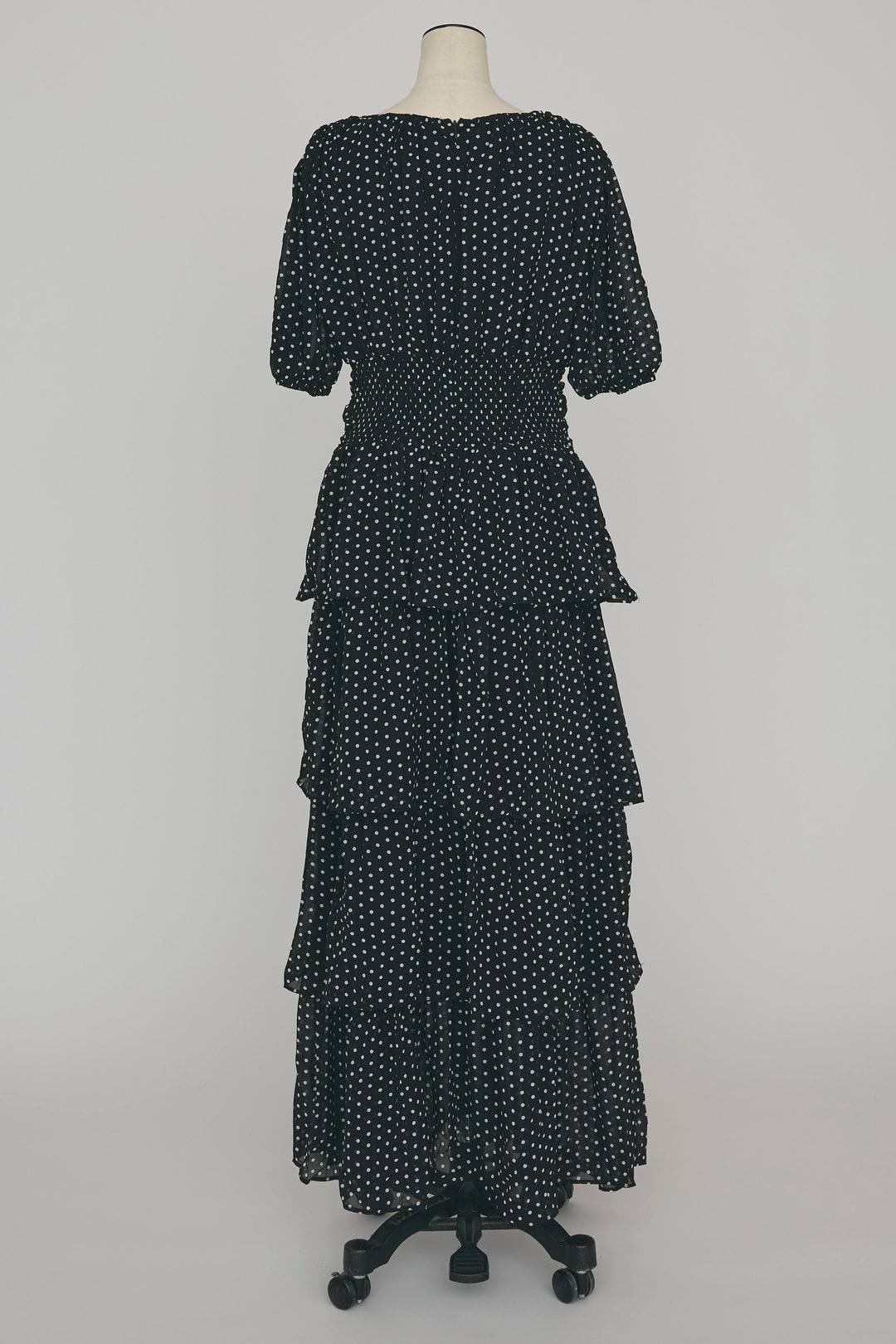 [予約]ドットティアードロマンティックワンピ