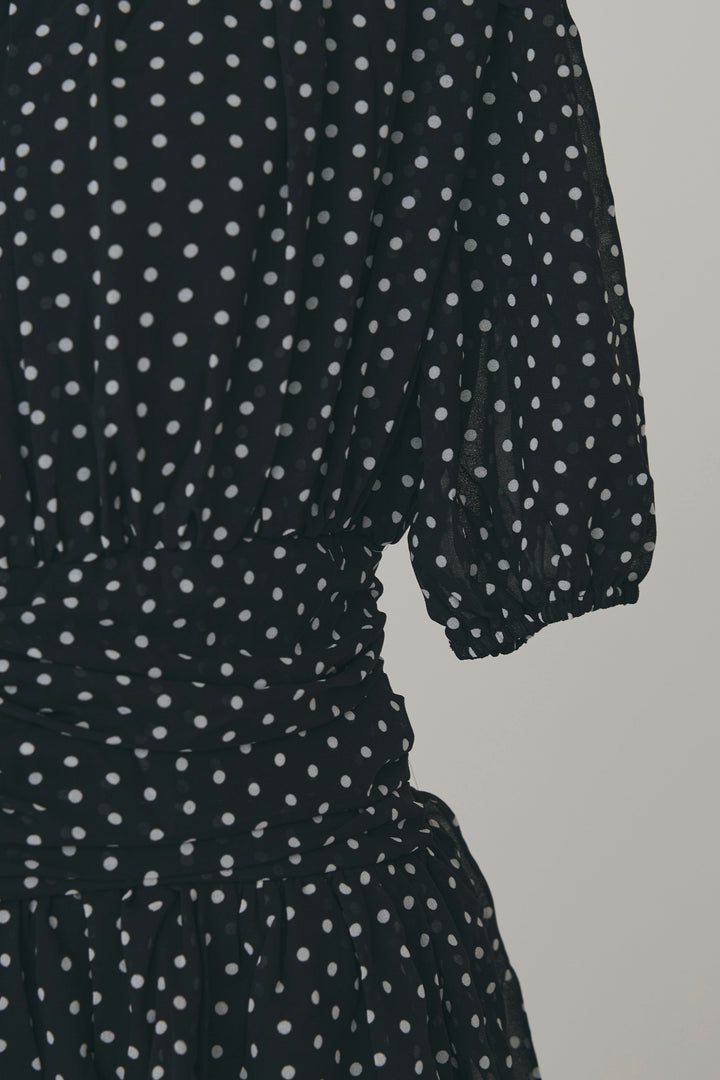 [予約]ドットティアードロマンティックワンピ