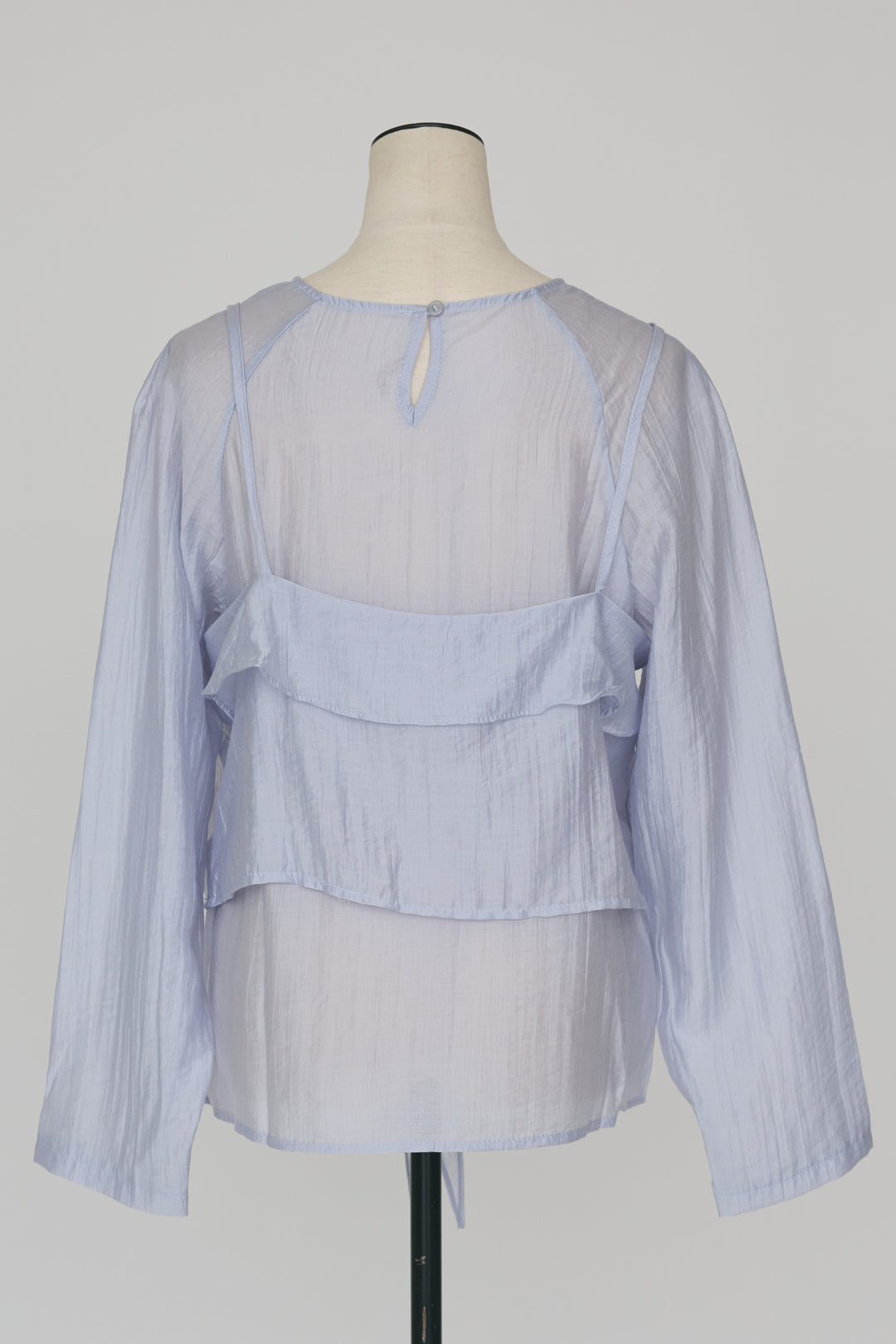 [予約]ドレープフリルシアーレーヤードトップス