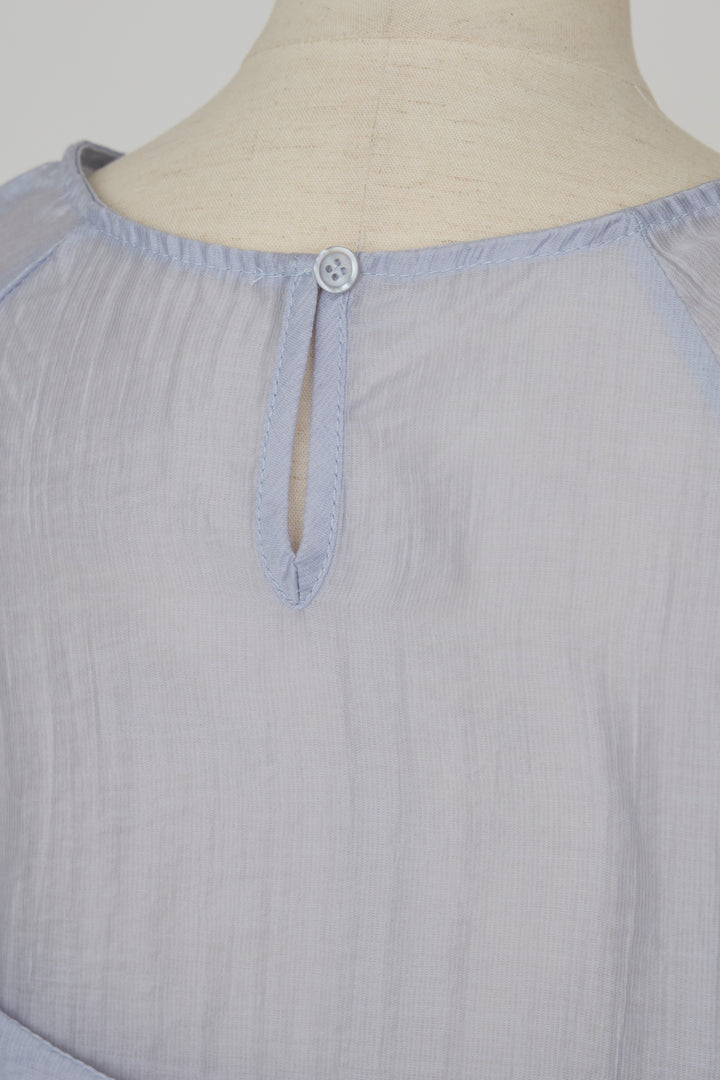 [予約]ドレープフリルシアーレーヤードトップス