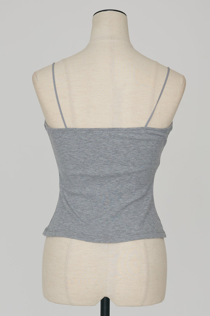 [予約]PAD入り華奢ストラップキャミ