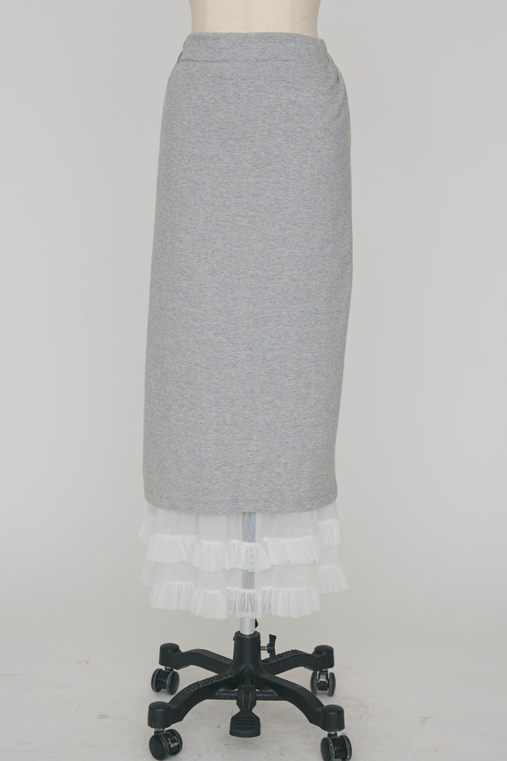 [予約]フリルヘムスウェットスリットスカート