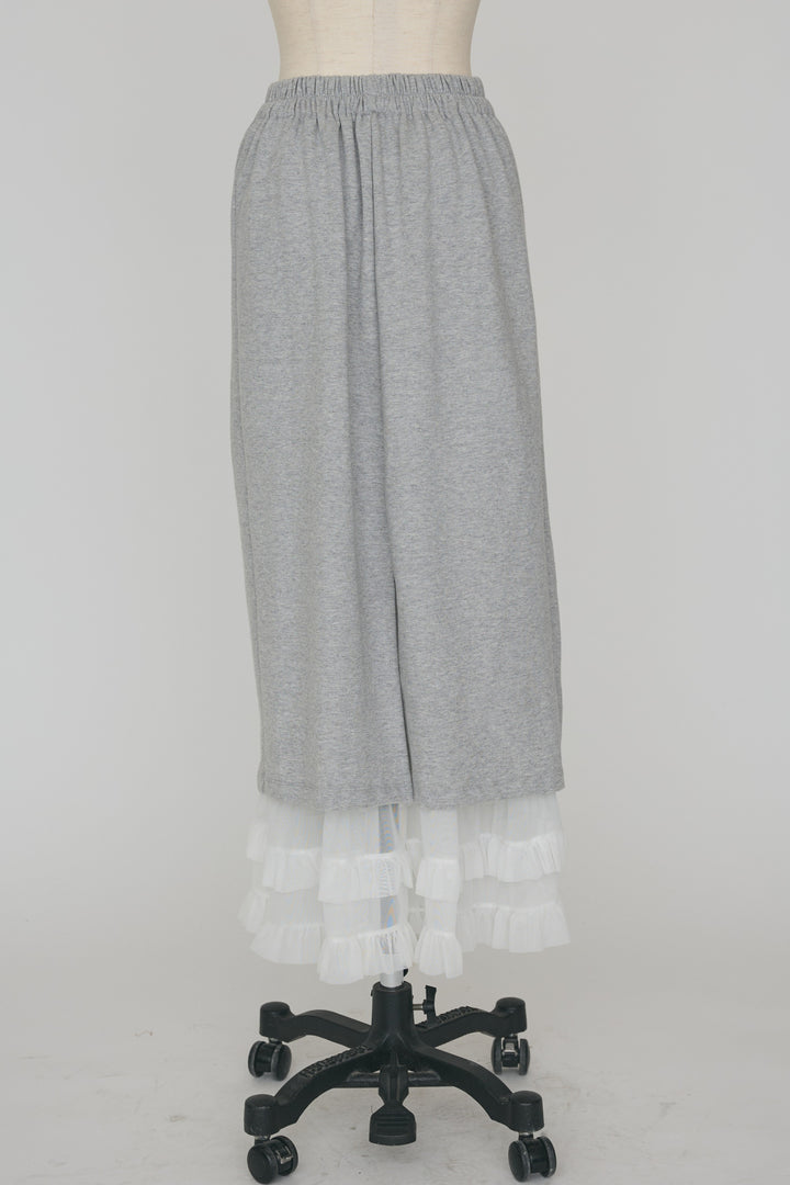 [予約]フリルヘムスウェットスリットスカート