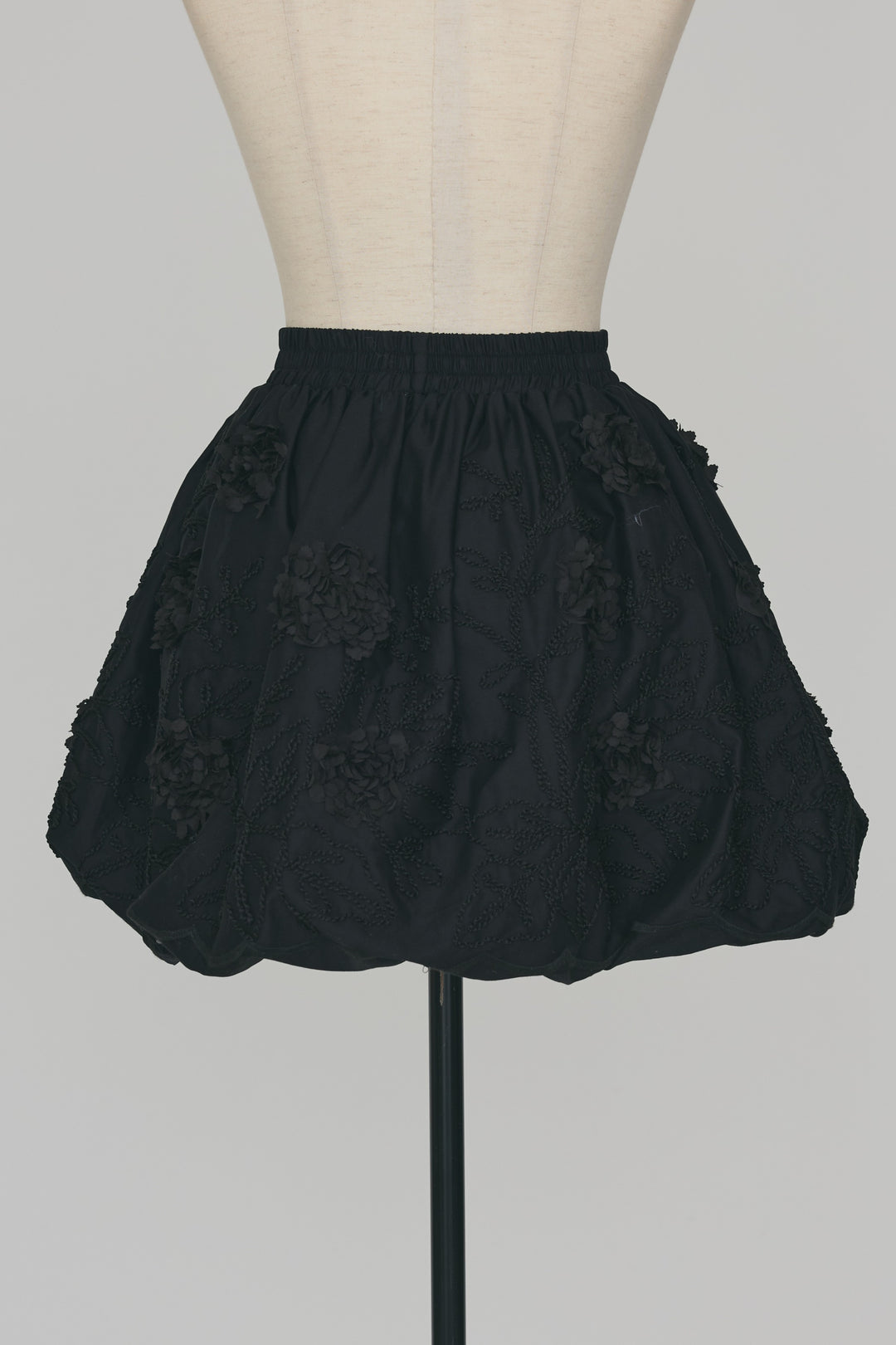 [予約]フラワー刺繍バルーンスカート