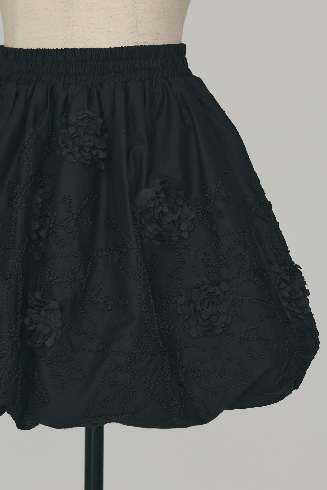 [予約]フラワー刺繍バルーンスカート