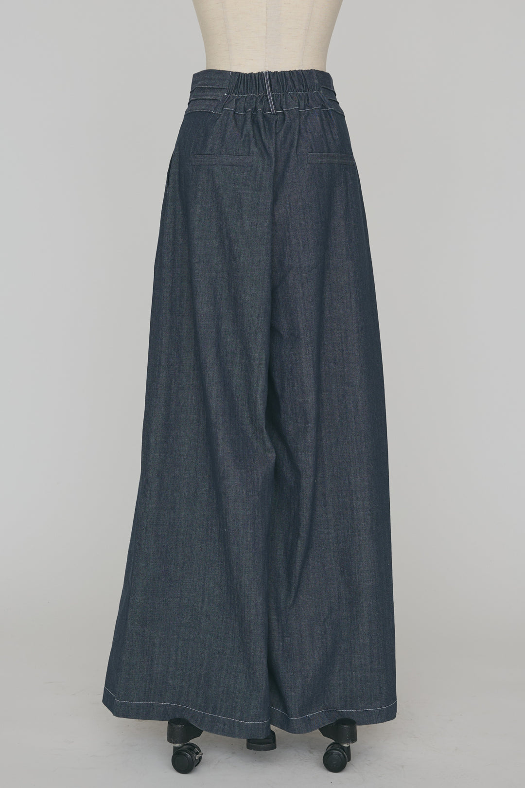 [予約]ステッチデザインハイウエストデニムパンツ