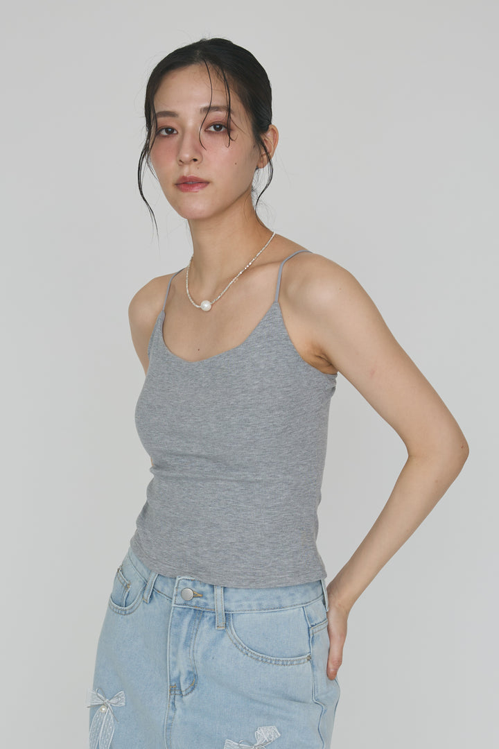 [予約]PAD入り華奢ストラップキャミ