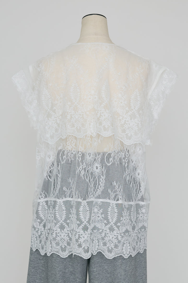 [予約]総レースカラーベストセットスウェットパンツセットアップ