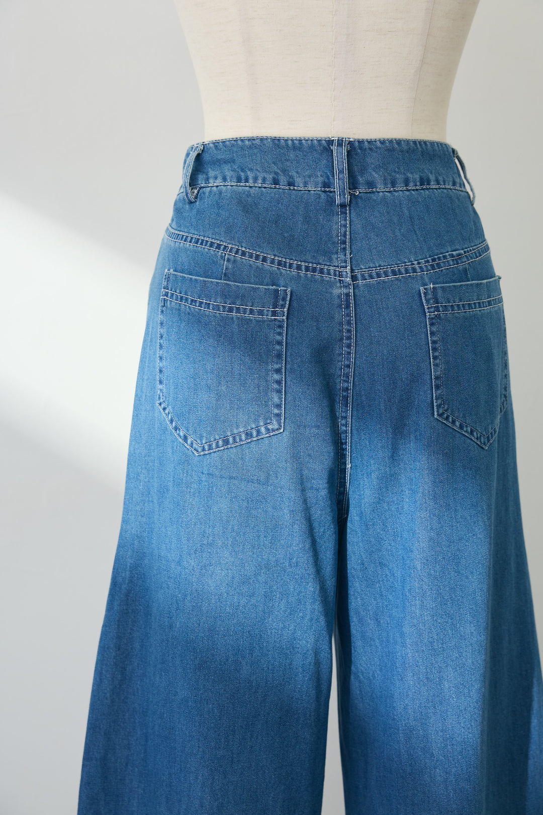 [予約]レースデコラティブパールデニムセットアップ