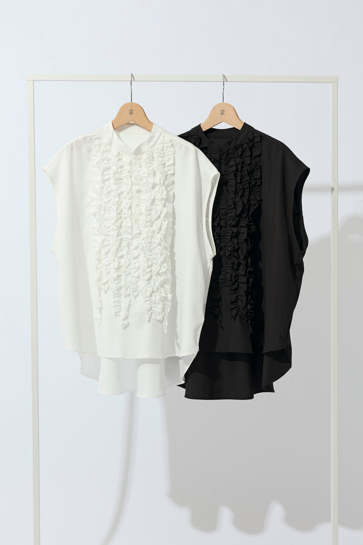 [予約/SET]ホイップフリルフレンチスリーブブラウス+ホイップフリルフレンチスリーブブラウス(2set)