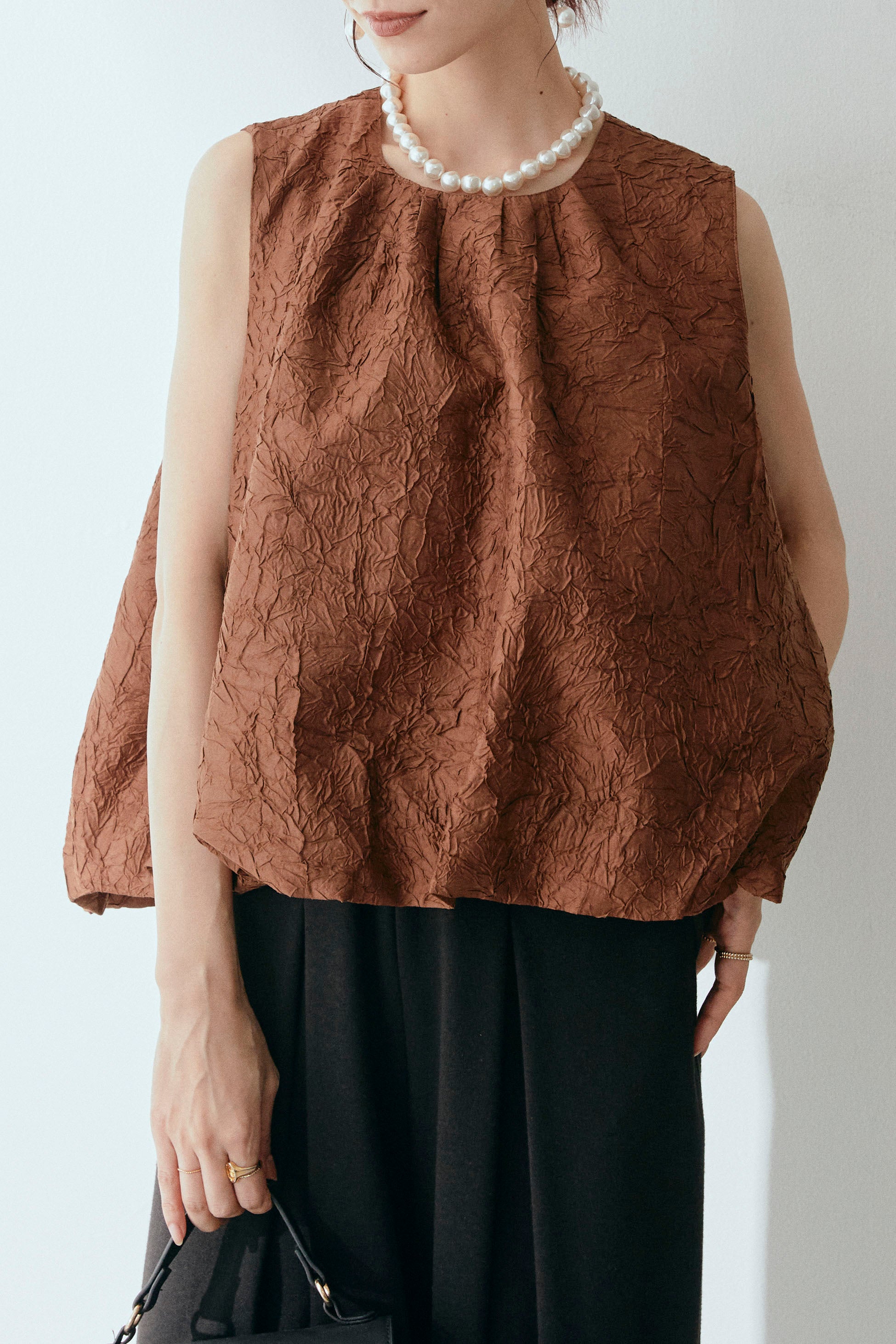 タグ付き✨Veritecoeur　バルーンチュニック　変形　ナチュラル　春夏 BALLON Tunic White / バルーンチュニック ホワイト – youa by NT