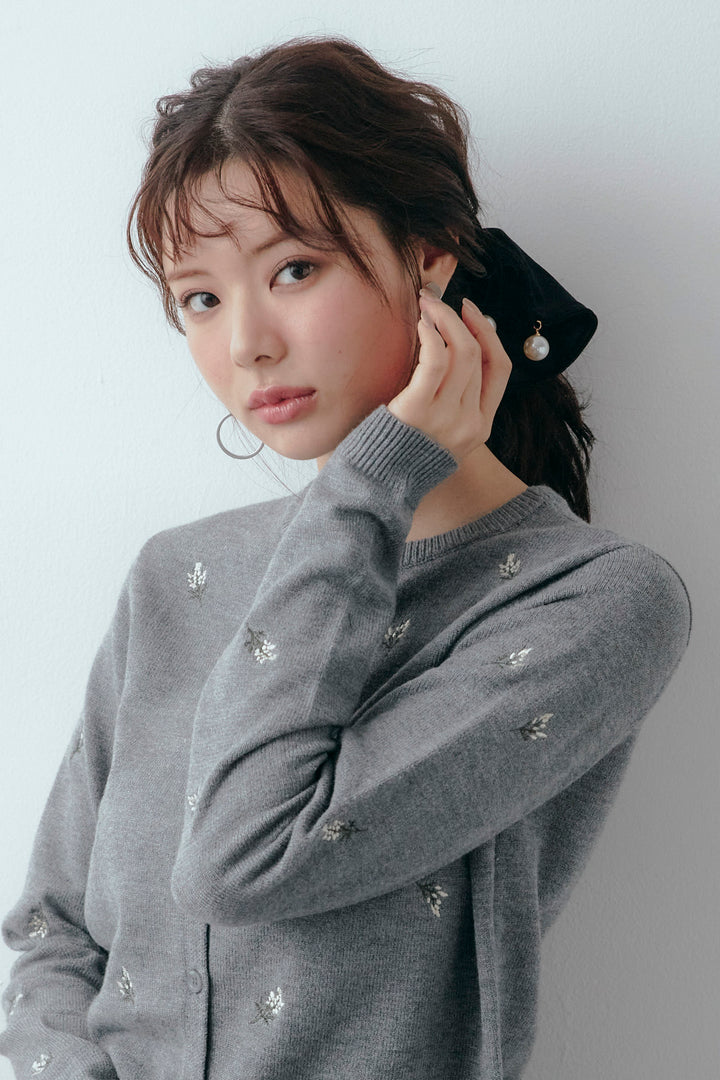 [予約]パールモチーフスクエアシュシュ