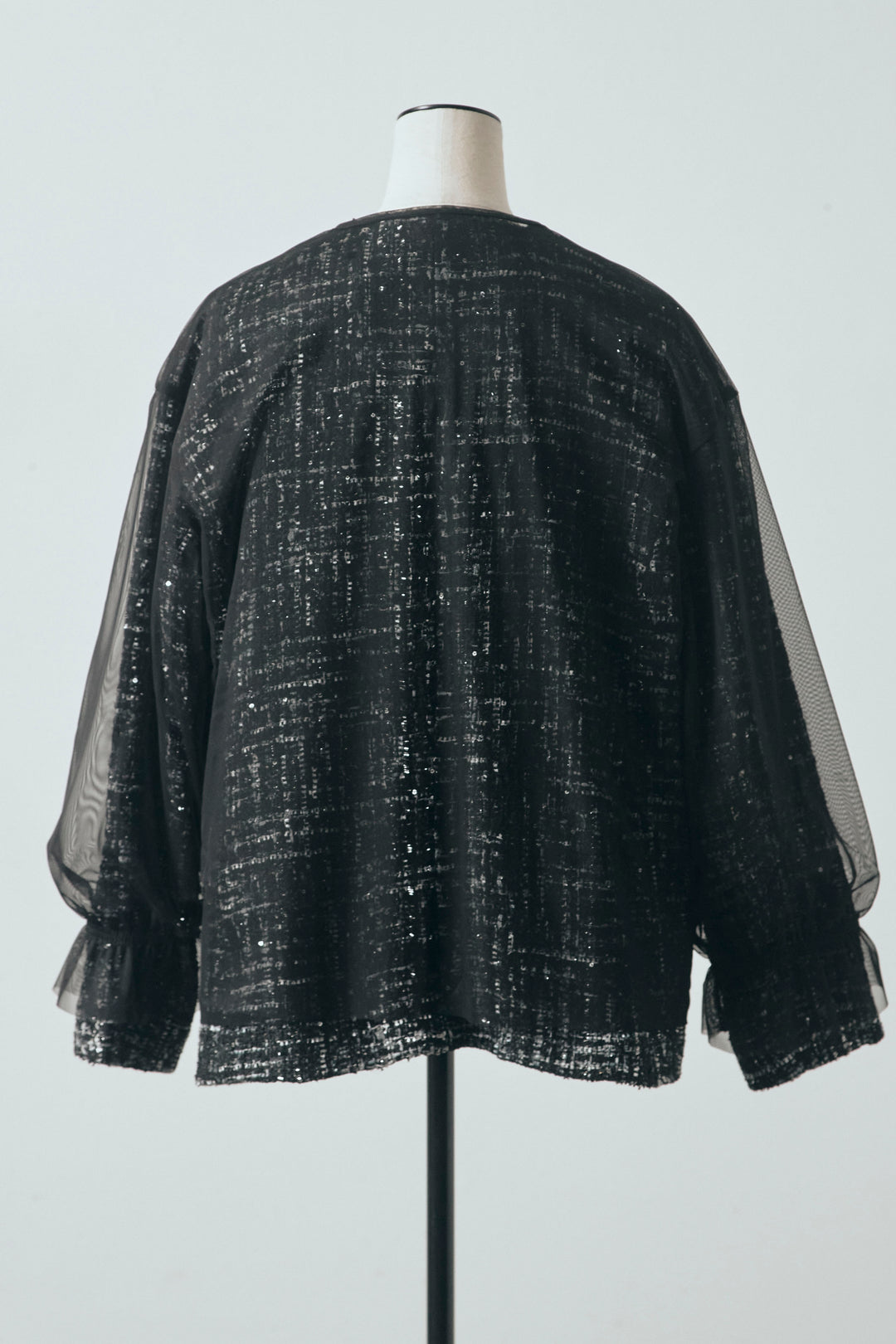 [予約]2wayチュールレイヤードツイードジャケット