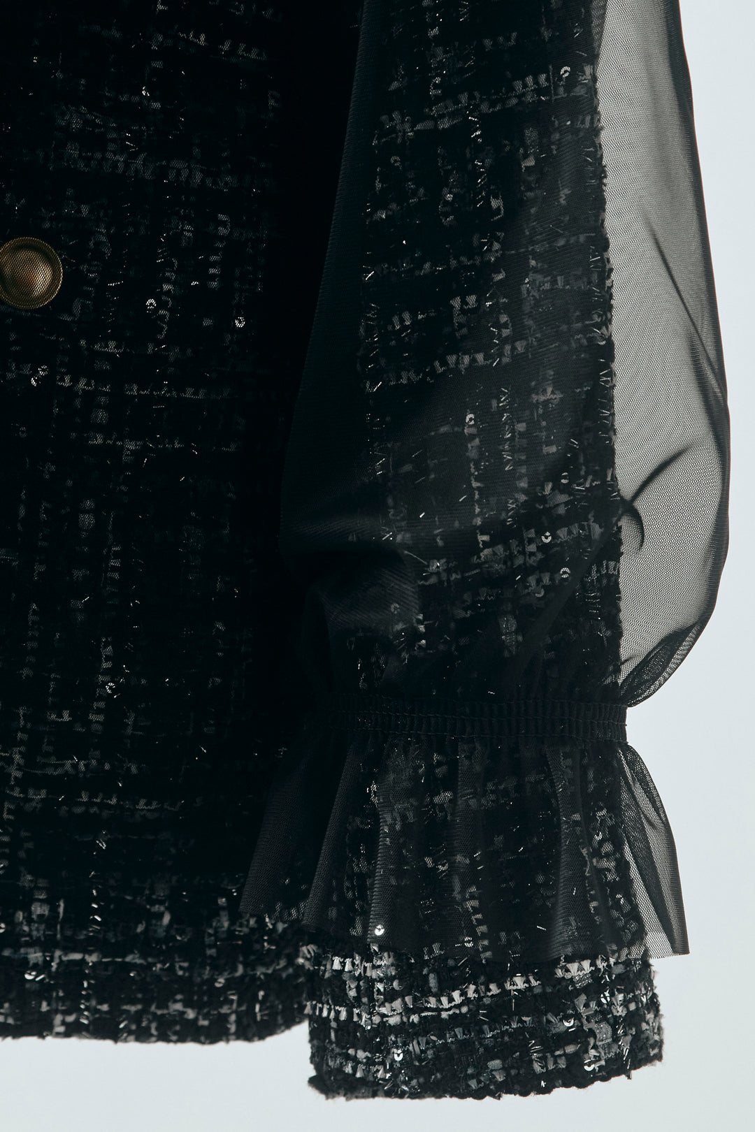 [予約]2wayチュールレイヤードツイードジャケット