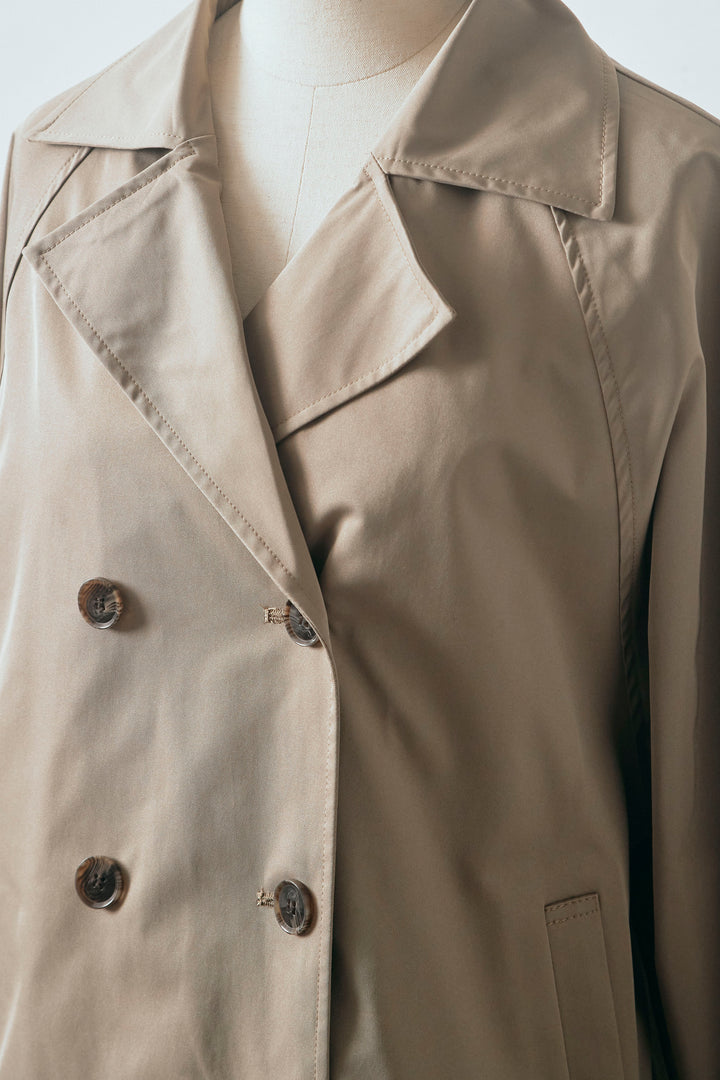 [予約]バルーンヘムミディ丈トレンチコート