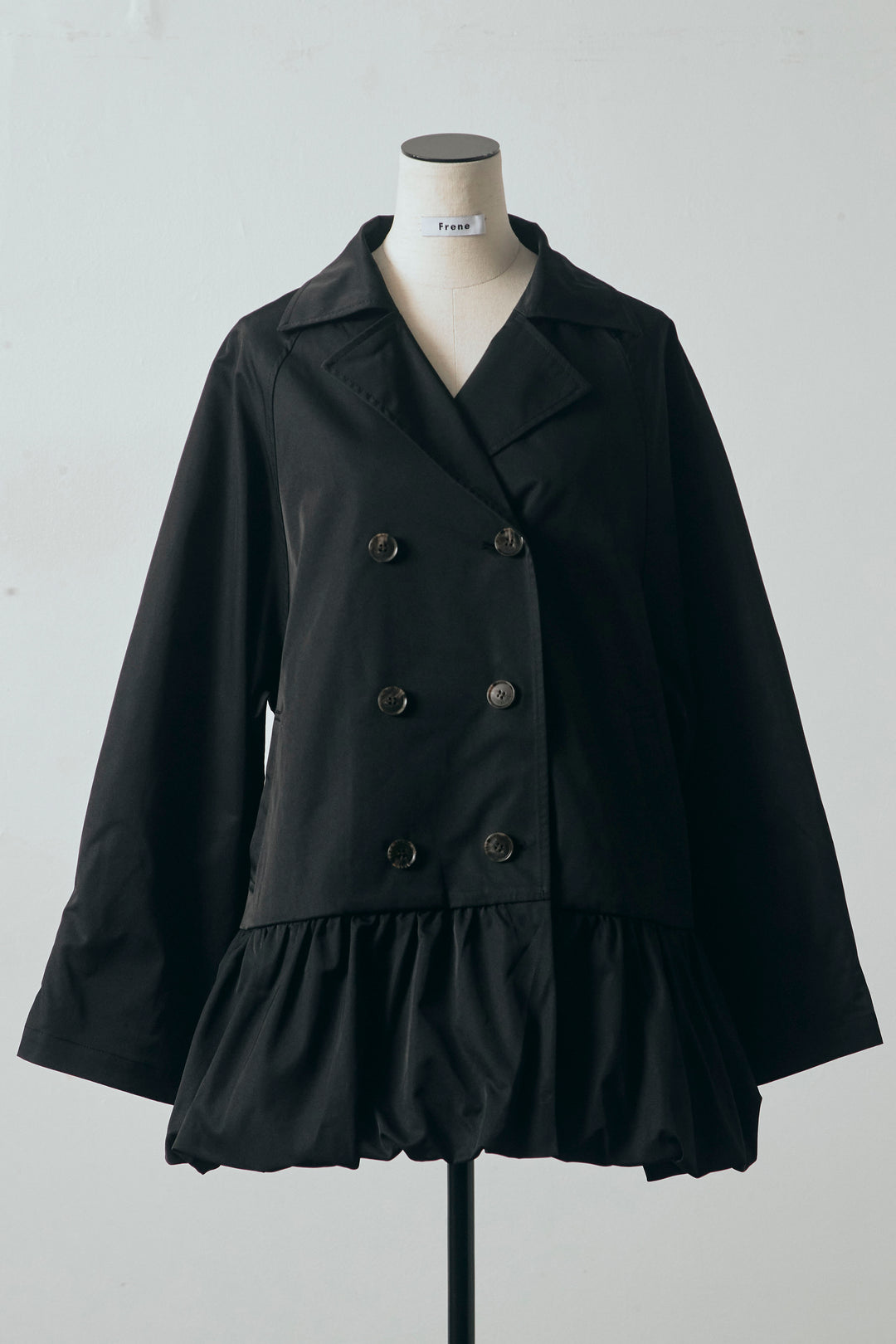 [予約]バルーンヘムミディ丈トレンチコート