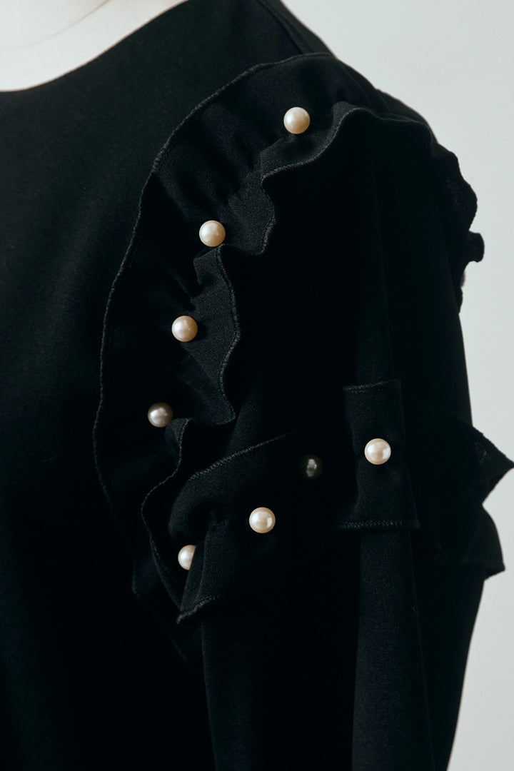 [予約]フリルパールコンシャスブラウス