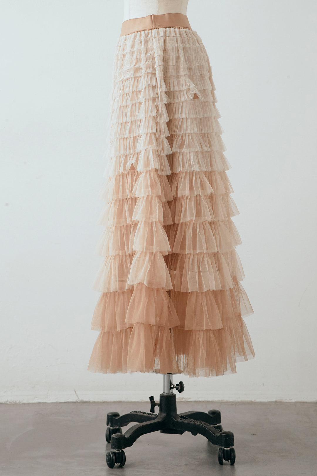 [予約]グラデーションチュールティアードスカート
