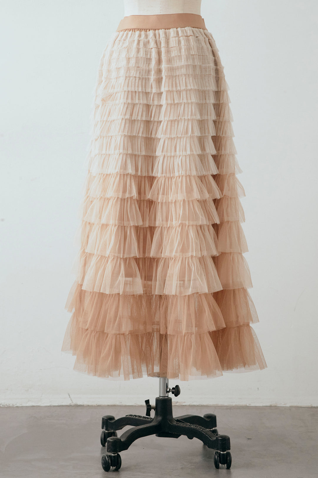 [予約]グラデーションチュールティアードスカート