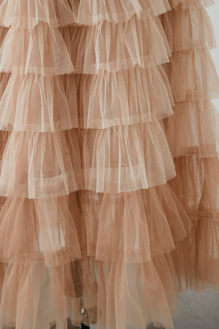 [予約]グラデーションチュールティアードスカート