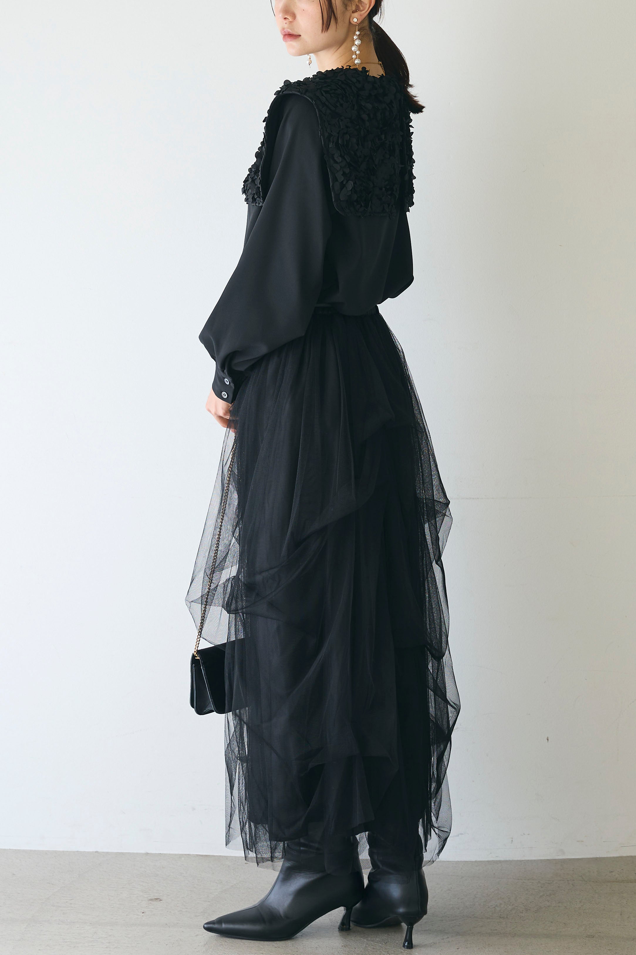 サークルフラワーチュールブラウス - Ample - Vin｜YAMADAYA STORE
