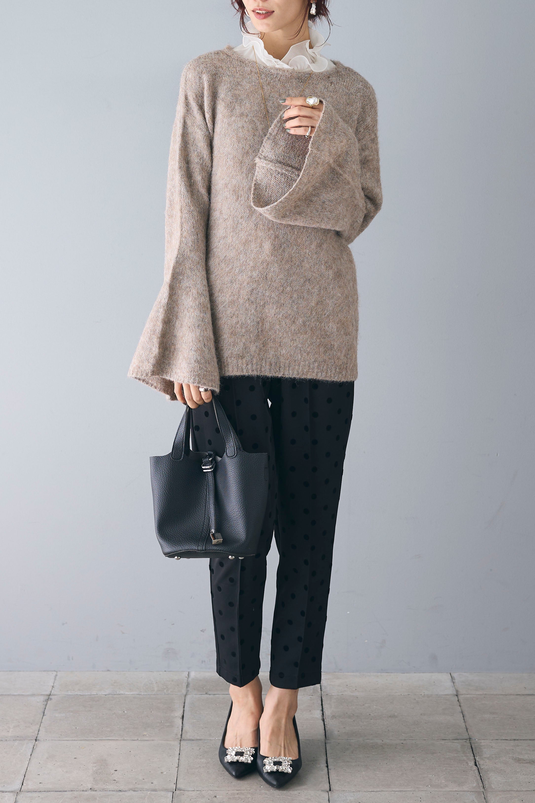 2640 新品■J FERRY■フード付きニット【４８】ボーダー　紺系×白系 ロッキーモンロー Rocky Monroe ボーダーニット フェザーヤーン プル