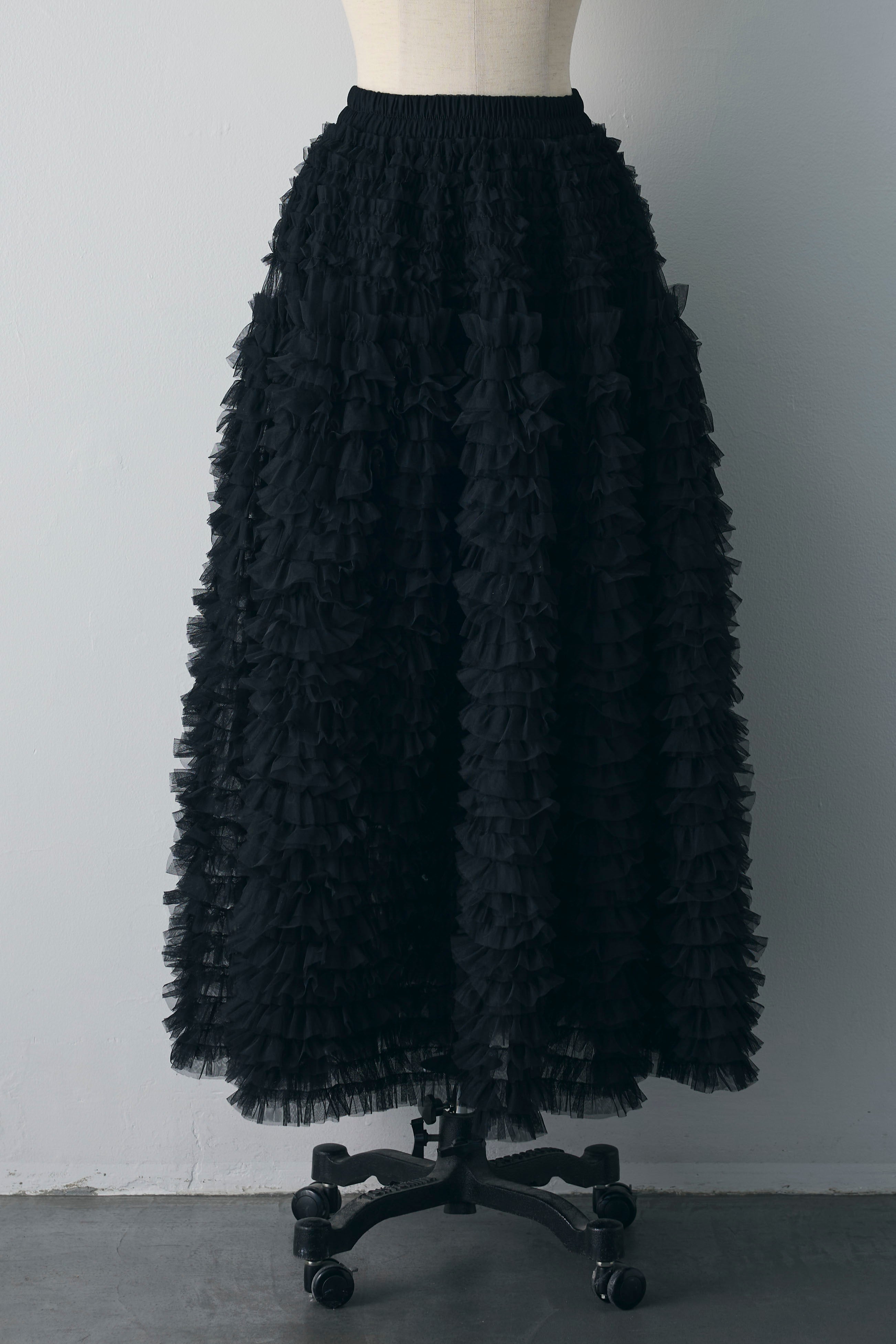 René ネイビー　フレアチュールロングスカート GeeRA｜フレアーチュールロングスカート | Rakuten Fashion(楽天