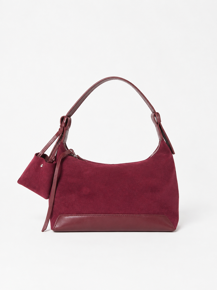 [予約]ワンハンドルスウェードライクLADYBAG