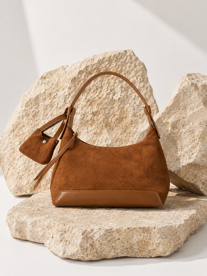 [予約]ワンハンドルスウェードライクLADYBAG
