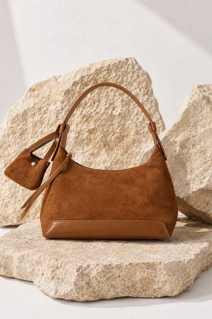 [予約]ワンハンドルスウェードライクLADYBAG