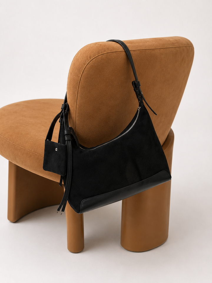[予約]ワンハンドルスウェードライクLADYBAG