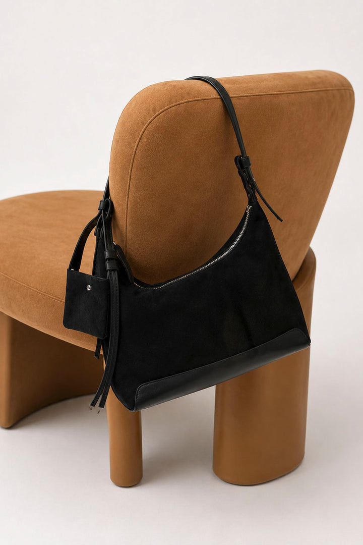 [予約]ワンハンドルスウェードライクLADYBAG