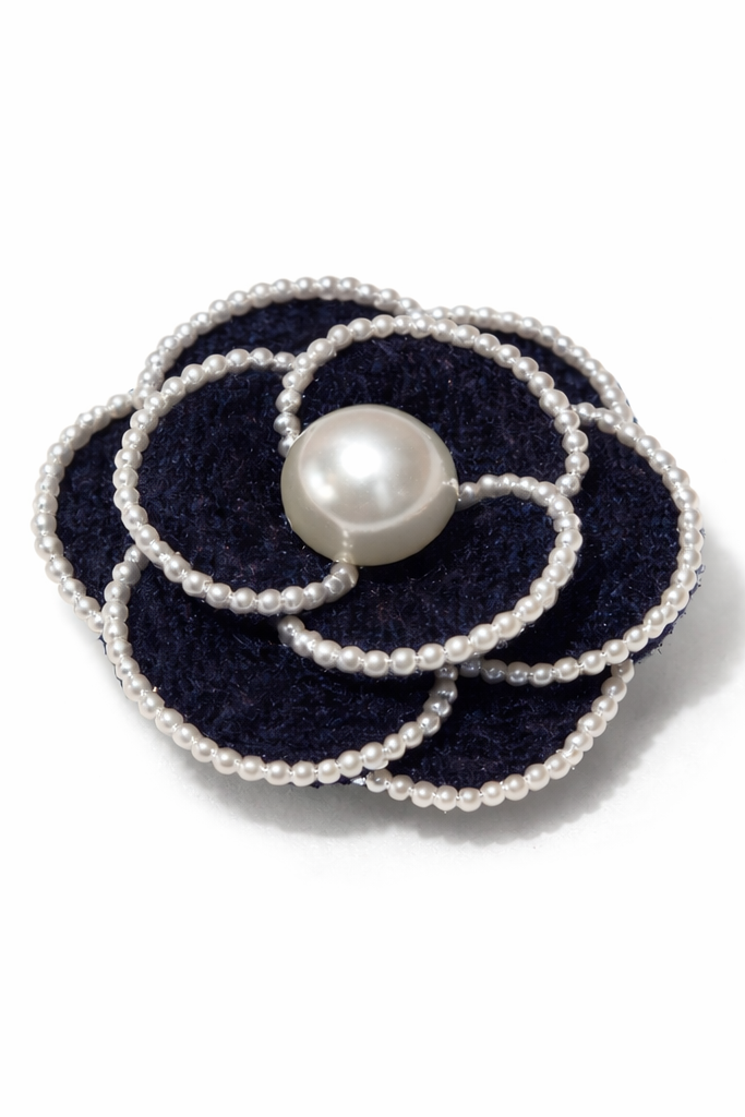 [予約]モノトーンフラワーコサージュ