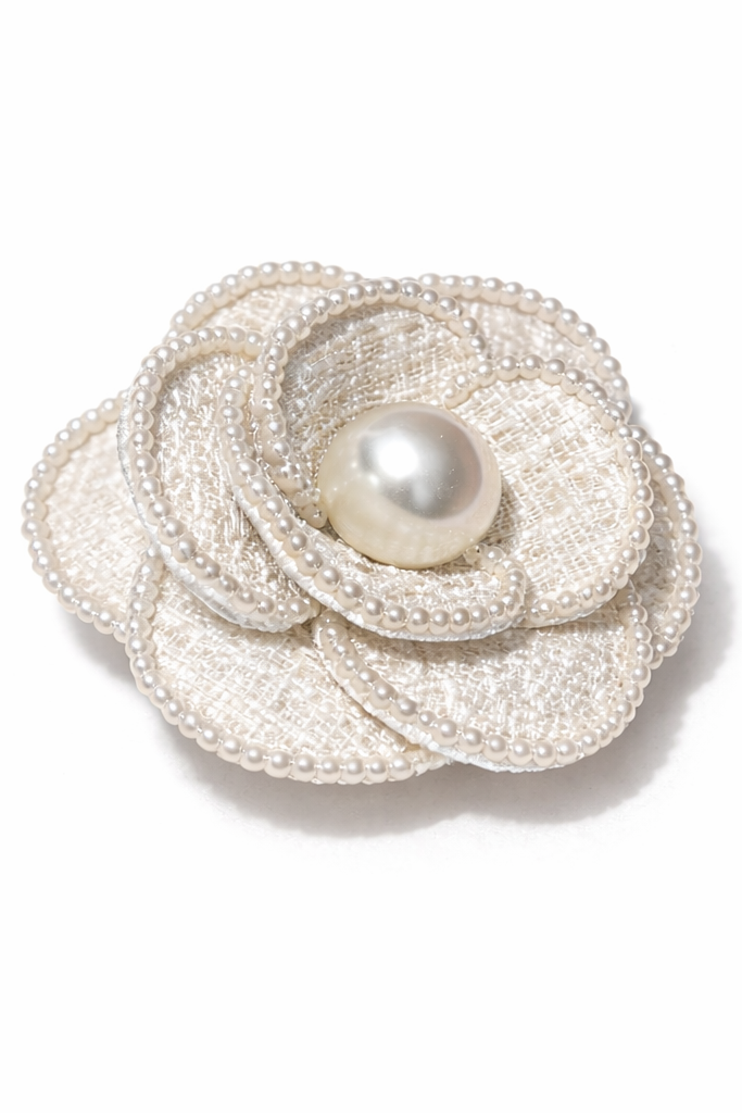 [予約]モノトーンフラワーコサージュ