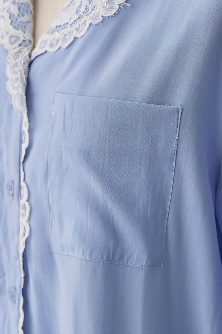 [予約]クラシックレーストリムブラウス