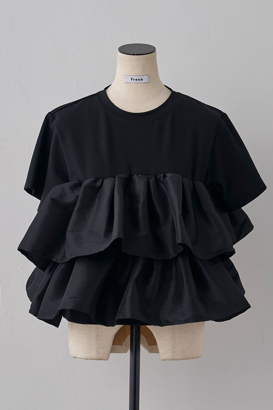 [予約]ナイロンフリルドッキングTシャツ