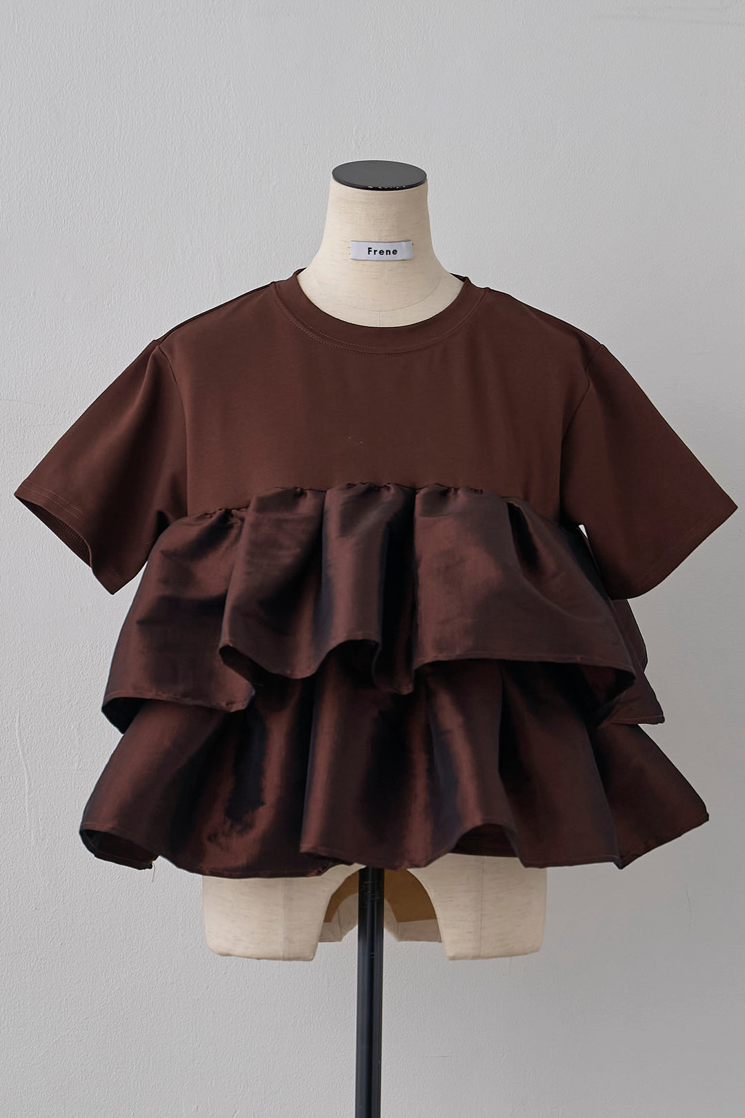 [予約]ナイロンフリルドッキングTシャツ