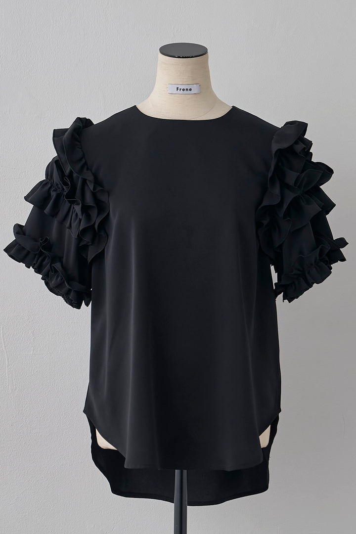 [予約]フリルスリーブプルオーバーブラウス