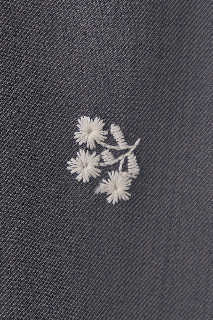 [予約]フラワー刺繍ツイルテーラードジャケット