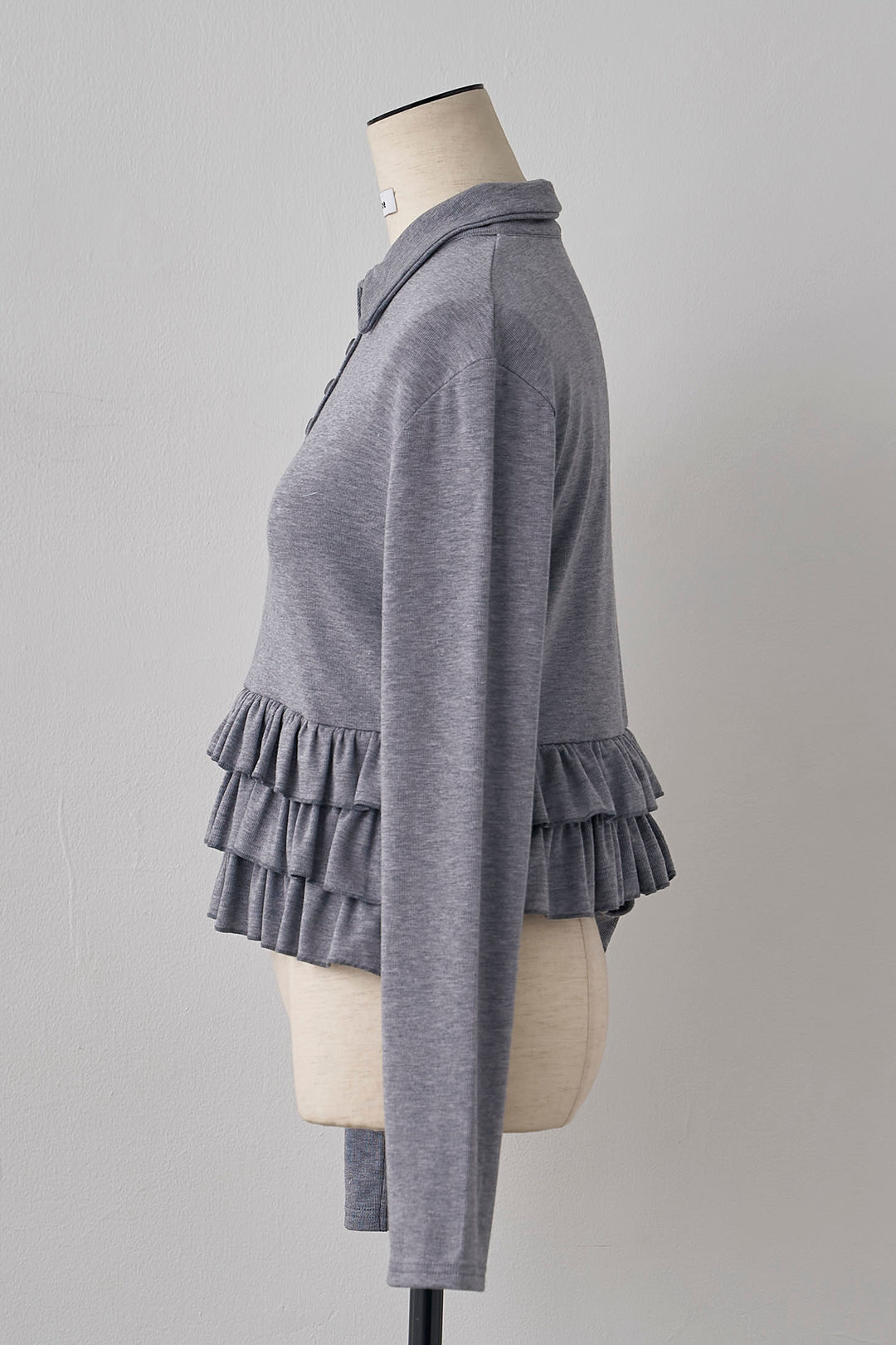 [予約]フリルヘムポロカラープルオーバー