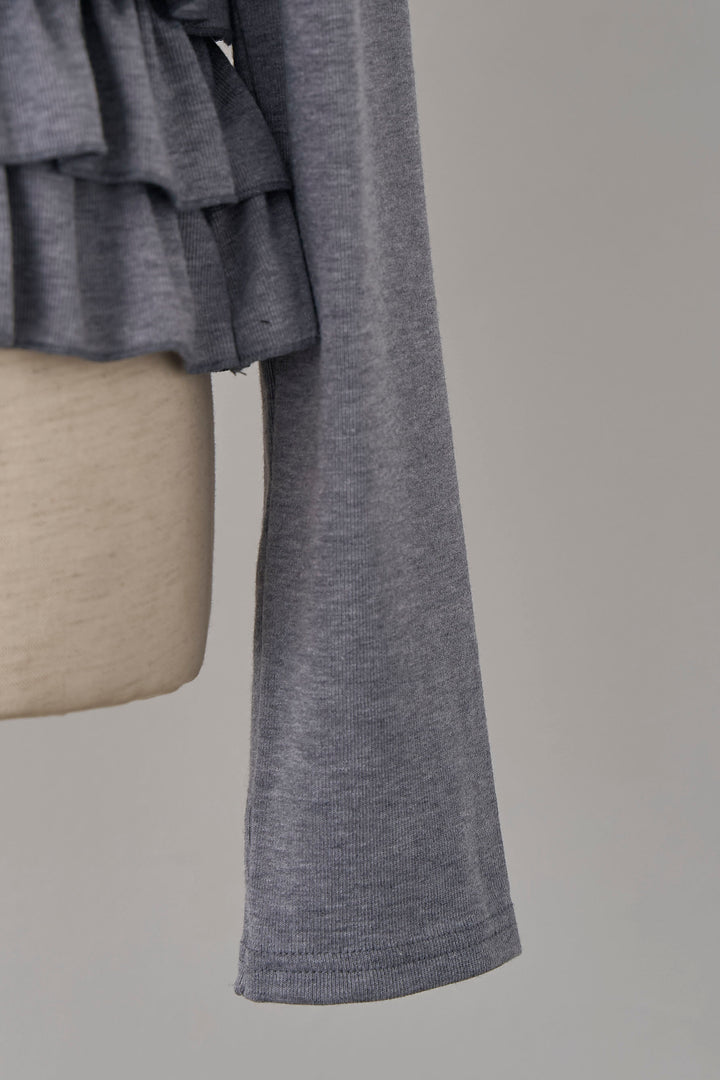 [予約]フリルヘムポロカラープルオーバー