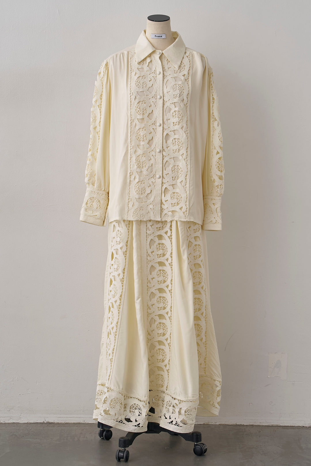 [予約]ヴィンテージライクレースシャツセットアップ