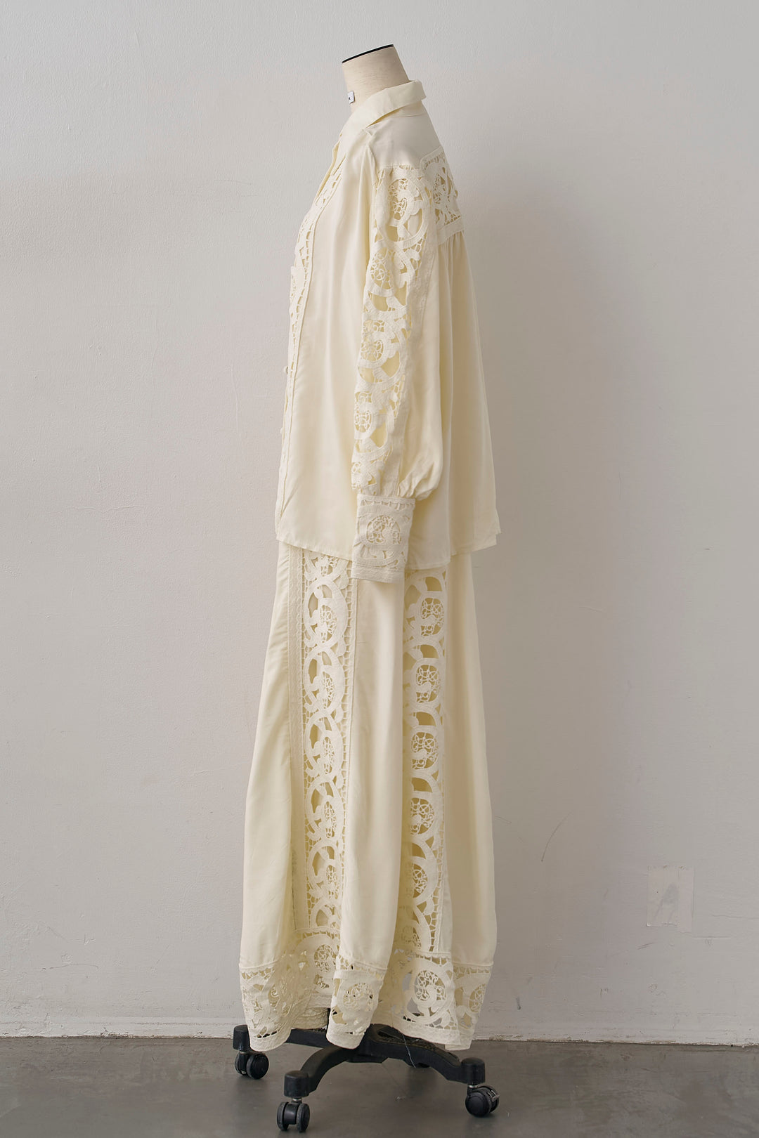 [予約]ヴィンテージライクレースシャツセットアップ