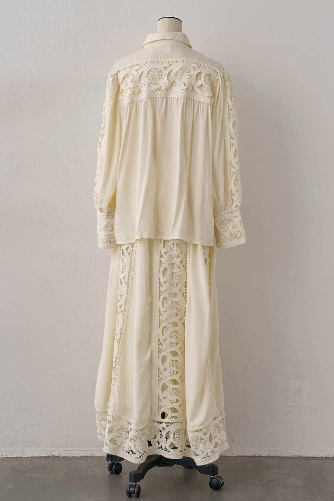 [予約]ヴィンテージライクレースシャツセットアップ